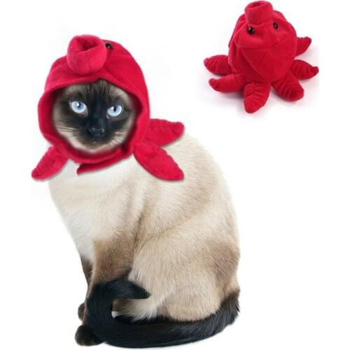 Funny Cat Halloween Hat Octopus Shape Small Dog Cat Cap Cute Head Accessories Pet Halloween Costume Kitten Headgear Headdress