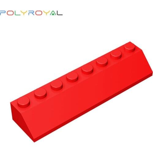 Building Blocks Technicalalal DIY Plates Slope Brick 2x8 Dots 1 PCS Educational toys for children birthday gift 4445 2454a