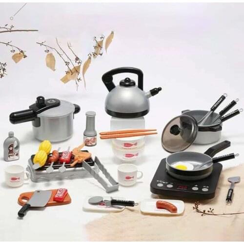 36 Pcs Simulation Kitchen Utensils Children Kitchenware Toys Set Food Cookware U7EE
