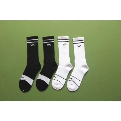 5Pairs /Lot RVCA Cotton socks hip hop flip skateboard calcetines winter socks for men women compression kanye west popsocket