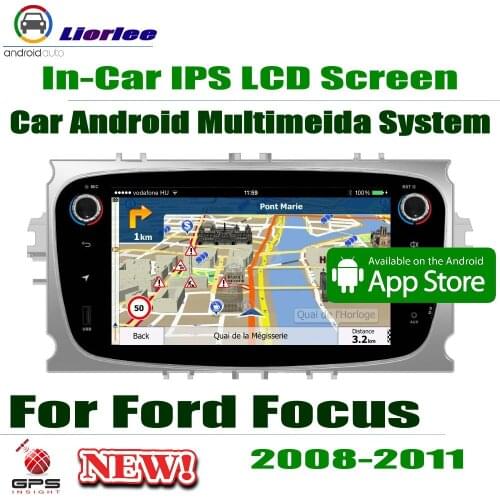7" HD Full Touch IPS LCD Screen Android 8 Core For Ford Focus 2008-2011 Car Radio Stereo Audio Video GPS Navigation System
