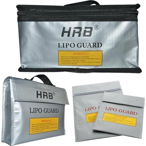 HRB LiPo Battery Fireproof Safety Guard Safe Bag 215*155*115mm 240*65*180 Explosion Proof Sack Pouch Protector bag Helicopters