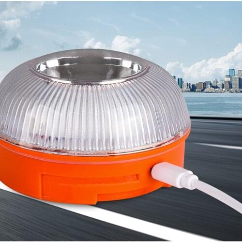 Emergency Light Car Emergency Beacon Light Rechargeable Magnetic Induction Strobe Light Good Light Effect Long Battery Life