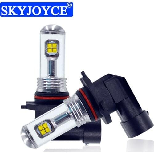 SKYJOYCE 2PCS 16W Car LED Fog Lamp H1 H3 H7 H8 H11 9005 9006 8SMD 6500K White Car Driving Running Lamp Auto LED Light 12V 24V