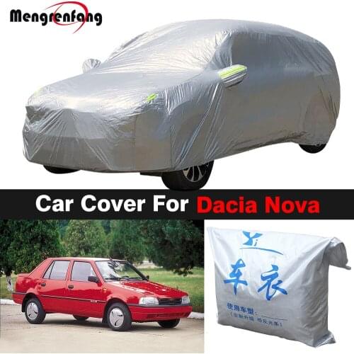 Outdoor Car Cover Anti-UV Sun Shade Rain Snow Fog Protection Dust Proof Cover For Dacia Nova 1995-2000