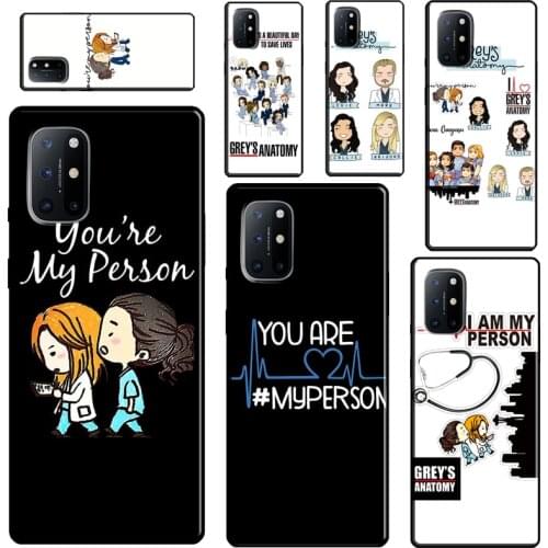 Greys Anatomy You are my person For OnePlus 9 Pro 7 8 Pro 7T 8T 9R Case For Realme 8 Pro GT C3 C15 C21 Q3 6 7 Pro 7i Cover