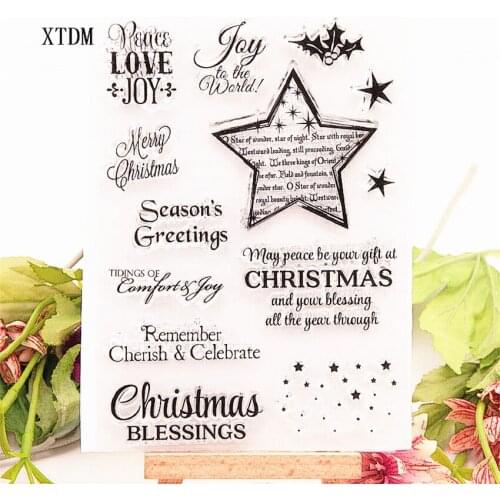 Hot selling Easter star transparent clear stamp / silicone seal roller stamp DIY scrapbook album / card production