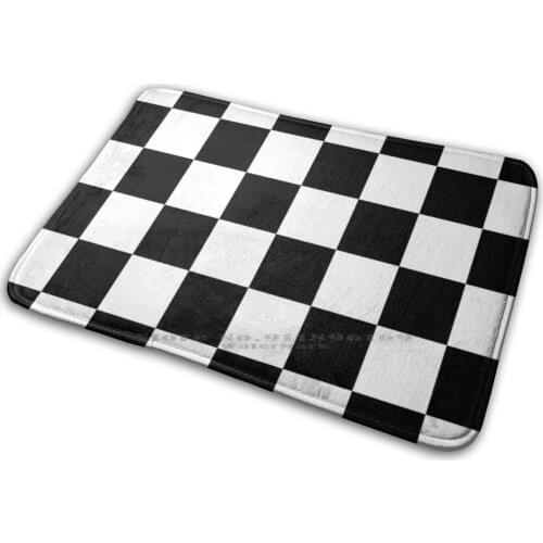 Checkered Flag Pattern Race Winner Mat Rug Carpet Anti - Slip Bedroom Entrance Door Mat Checkered Flag Checkered Flag Pattern Ca