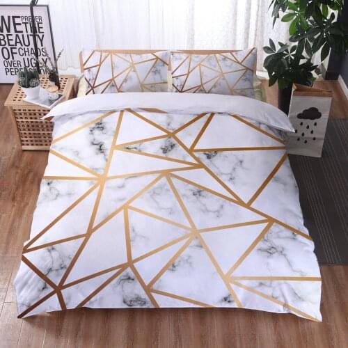 Modern Marble Bedding Set Twin for Girls Boys Colorful Marble Duvet Cover Kids Teen Simple 3pcs Quilt Cover