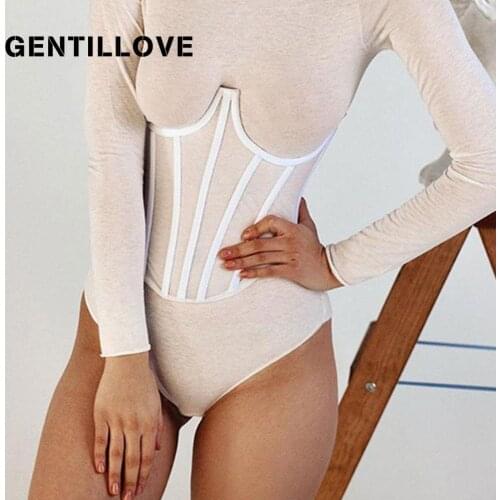 Gentillove Women Summer Sexy Waist Trainer Corset Underbust Belt Shapers Body Slim Mesh Mercerized Fabric Street Cleavage Tops
