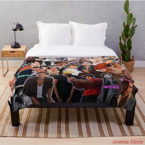 Cole Sprouse Collage Blanket Personalized Blankets On For The Sofa/Bed/Car Portable 3D Blanket For Kid adult Home Textiles