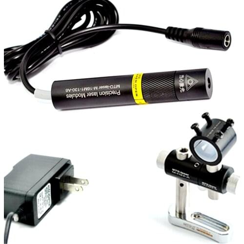 650nm 150mw 16x88mm Red Focus Dot/Line/Cross Laser Diode Module w/Adapter + Three Axis Holder
