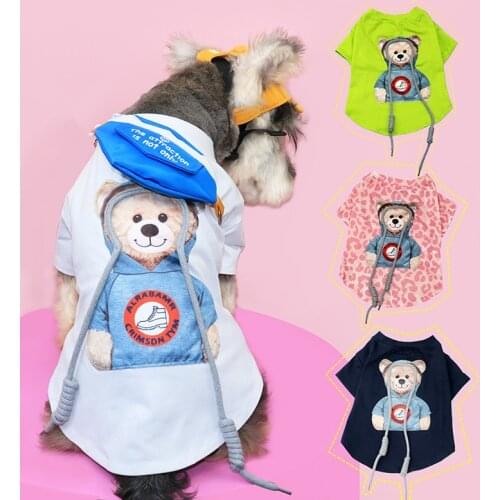 Pet Dog Clothes for Small Dogs Clothing Cotton Tshirt for Yorkies Chihuahua Outfit Puppy Clothing Pug Costume Dog Accessories