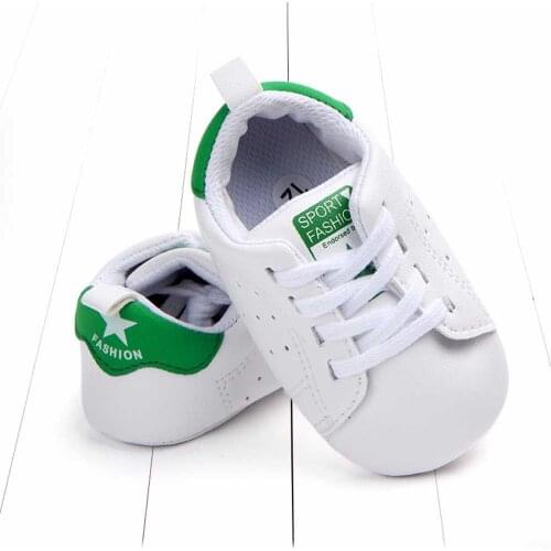 Newborn Baby First Toddler Solid Star Letter Print Anti-slip Soft Sole Casual Warm Shoes Spring Autumn Botas Bebe Recien Nacido