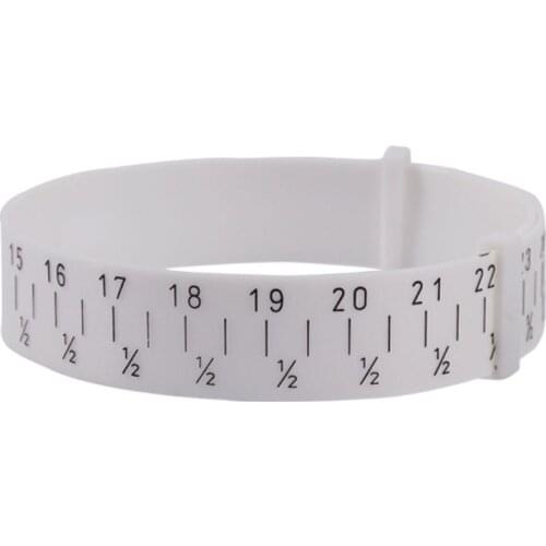 Wrist Measuring Bracelet Gauge Plastic Bangle Sizer 15 to 25cm