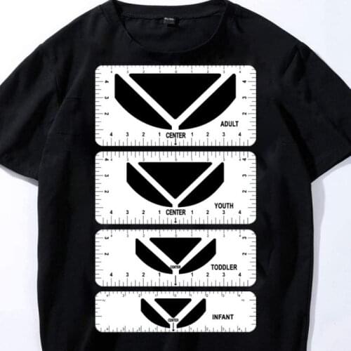 Body Measuring Ruler PVC Sewing Ruler Set Round V Neck T Shirt Alignment Ruler Centering Ruler Sewing Collar Measuring Tool