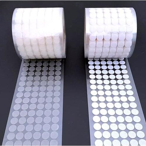Velcros Adhesive Fastener Tape Dots 10/15/20/25/30mm Transparent Strong Glue Magic Sticker Velcroing Waterproof Hook Loop Tape