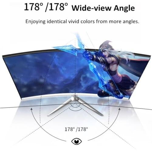 32" Super Curved Gaming Monitor Qhd 4K, Curved Monitor, 144hz,4K 144hz 32" LED Computer Display Pc Screen