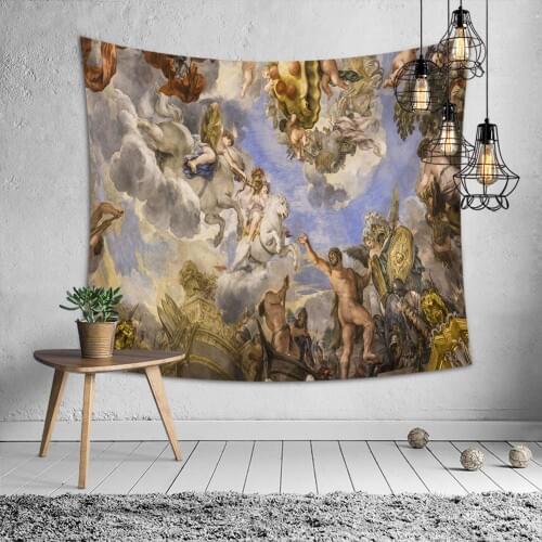Tenture murale tissus tapestry wall blanket trippy room decor tapices de pared decoracion