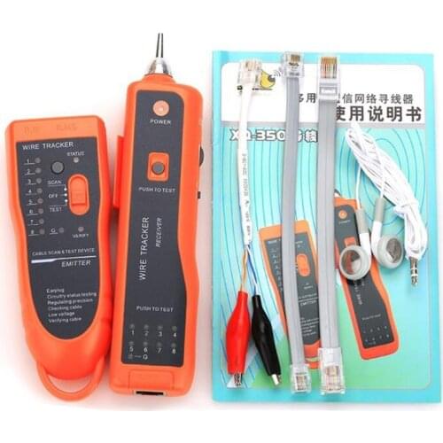 XQ-350 LAN Network Cable Tester Telephone Wire Tracker for STP UTP Cat5 Cat6 RJ45 RJ11 Line Finder XQ350 Diagnose Tone Tracer