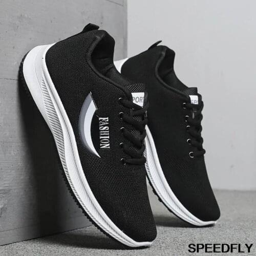 Spring and summer 2021 lace shoes new breathable deodorant trendy casual sports all-match non-slip soft sole shoes