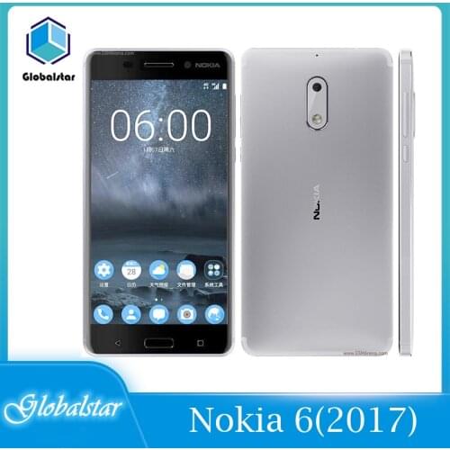 Nokia 6(2017) refurbished phone Original Unlocked Octa Core 5.5 Inches 4GB RAM 32GB ROM 16.0MP+8MP Camera LTE 4G Dual SIM Used