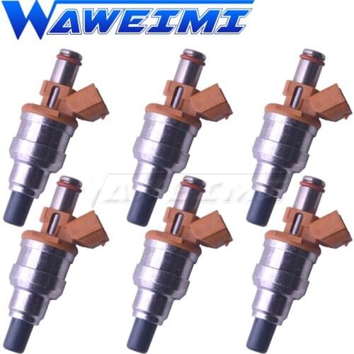 WAWEIMI 6PCS High Quality Car Accessories Fuel Injector OE 195500-2170 For Mazda Daihatsu Move Cuore L6/9 1955002170
