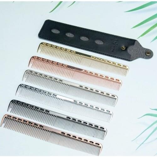 1pc Space Aluminuml Hair Comb Professional Hairdressing Combs Hair Cutting Dying Hair Brush Barber Tools Salon Hair Accessaries