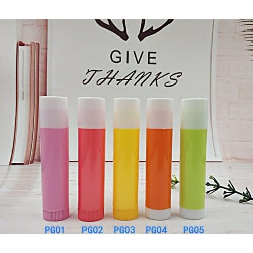 100pcs Portable Empty Transparent Lip Balm Tubes Containers Cosmetic Lipstick Bottles Beauty Makeup Tools Accessories