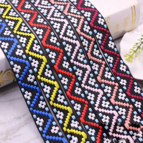 4.5m (5 Yards) 2cm Ethnic Wavy Fringe Ribbon Vintage Sewing Lace Trim Handmade Knitted Fabric Craft Clothes Accessories