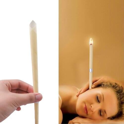 Coning Beewax Natural Ear Candle Wax Removal Earwax Cleaner Indiana Candling Ear Healthy Care Ear Treatment