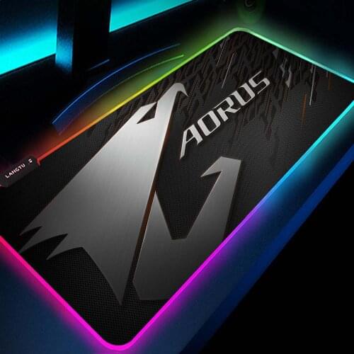 Aorus Rgb Mouse Pad Pc Gaming Accessories Mousepad Xl Backlit Keyboard Pad Gaming Table Mouse Pads Carpets Mause Gamer Computer