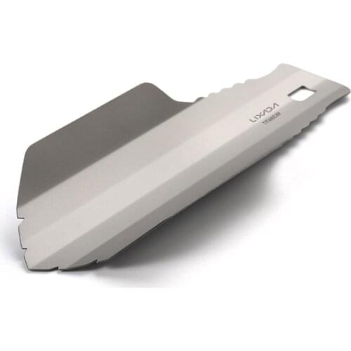 Lixada Outdoor Titanium Garden Hand Shovel Camping Hiking Backpacking Trowel Outdoor Accessories