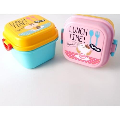 MICCK Bento Box For Kids Cute Cartoon Lunch Box Eco-friendly Portable Food Container School Picnic Fruit Snack Box Surprise Gift