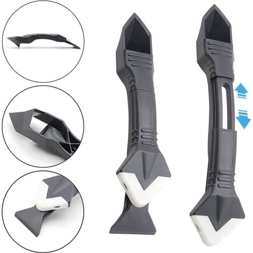 3 in 1 Multifunctional Silicone Remover Caulk Finisher Sealant Smooth Scraper Grout Kit Tools