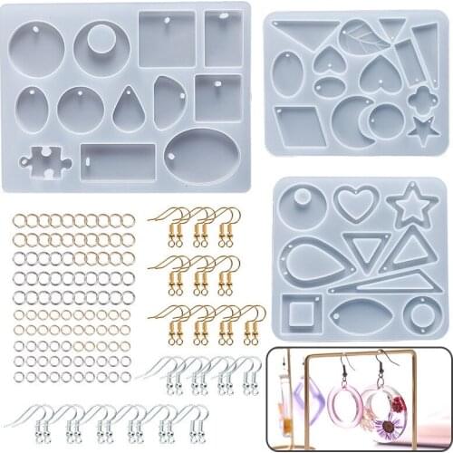 2021 New Product Diy Crystal Glue Tool Manual Set Exquisite Earrings Pendant Jewelry Mold Combination