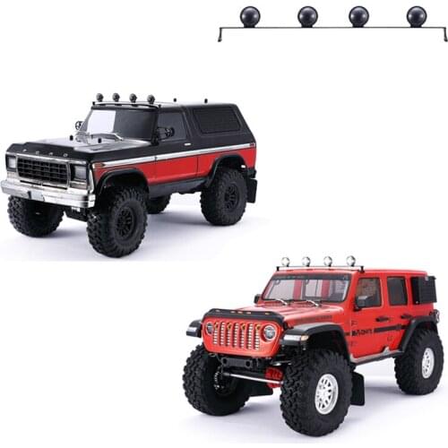 Axial Scx10 Jeep Wrangler TRX4 Trx6 Top Light Four-Head Lamp Roof Light Top Light round Lamp