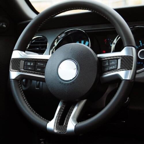 It Is Suitable 09-13 Ford Mustang The Carbon Fiber Steering Wheel 3 Pieces