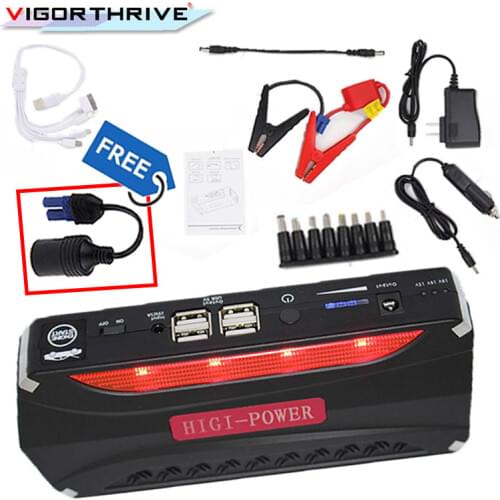 Starting Device Portable Mini Emergency LED Multi-function Battery Charger 12V 2018 New Car Booster Power Bank Car Jump Starter