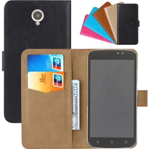 Luxury Wallet Case For DEXP Z250 PU Leather Retro Flip Cover Magnetic Fashion Cases Strap