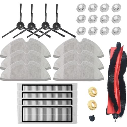 Detachable Main brush Hepa Filter Mop cloth Side brush for Xiaomi vacuum 1st roborock s50 s51 s55 E35 T60 T61 roborock 2 Parts