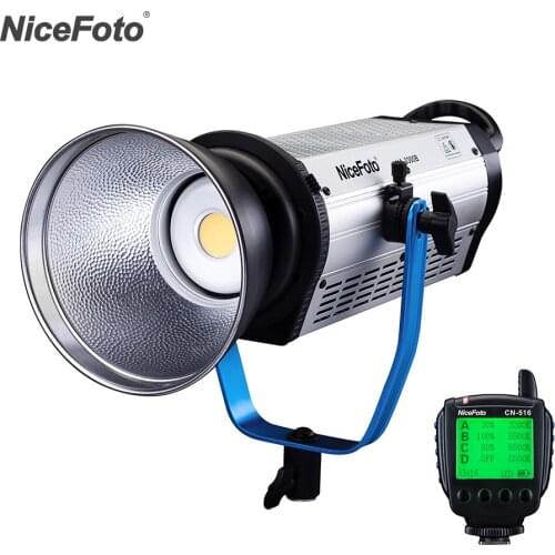 NiceFoto HA-3300B 330W CRI 97+ 36000LM 5500K Daylight COB LED Video Light Film Light Studio Lighting W/ APP+2.4G Remote Control