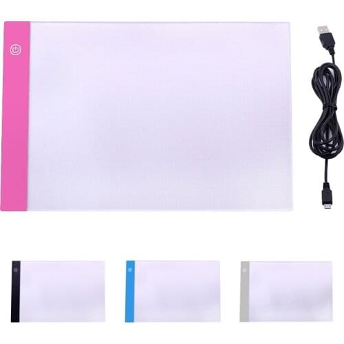 Three level Dimming A4 LED Tracing pad Digital Pad USB Tablet light pad Copy Board Electronic Art Graphic Painting wacom pad