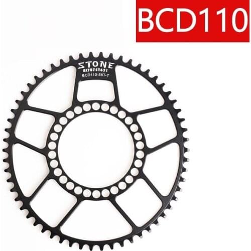 Oval Chainring 110BCD Narrow Wide Tooth Single Chain Ring 5 Bolts 1 x System single speed For Force Red BCD110 Rival S350-1