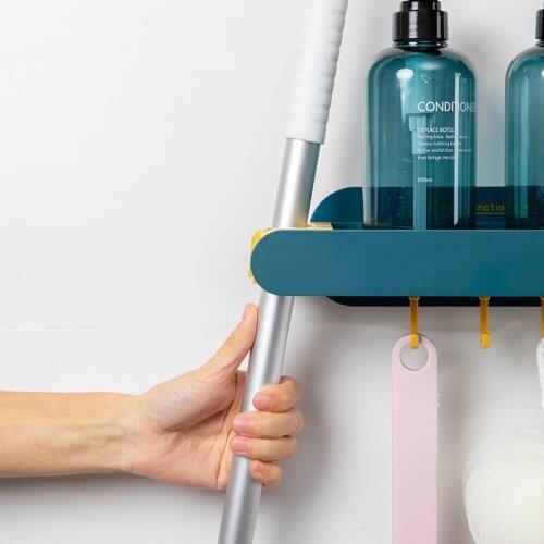 Bathroom shelf corner shelf shower wall shelf adhesive drillless iron kitchen bathroom shelf kitchen