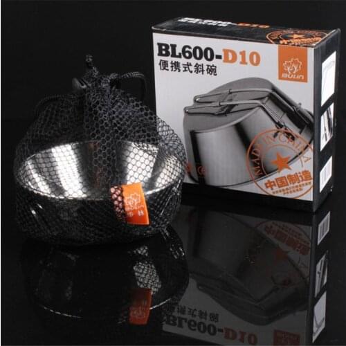 Widesea Camping Ultra-light Cookware Stove Cooktop Outdoor Travel Tableware Spoon Fork Knife Picnic Bowl Portable Folding Bowl