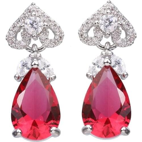 Bettyue Exquisite Cubic Zircon Triangle Geometric Jewelry Dangle Multicolor Stone Earrings For Female Dinner Bridal Gift
