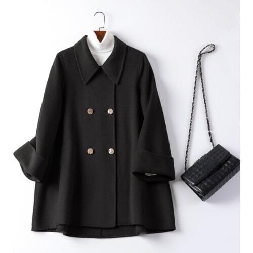 2021 Autumn High Quality Coat Short Wool Coats Women Double-faced Woolen Jackets Fashion Womens Clothing Casaco Feminino Gmm135