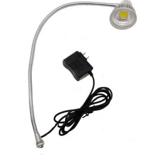 110V 220V 5W WITH OUTLET FLEXIBLE ARM WORK LIGHT LED