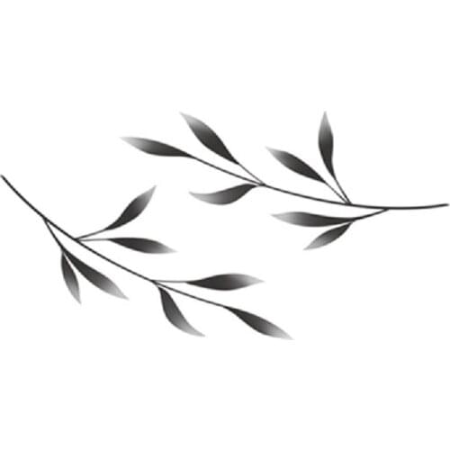 134MM×67MM tattoo stickers feminine leaves are suitable for clavicle